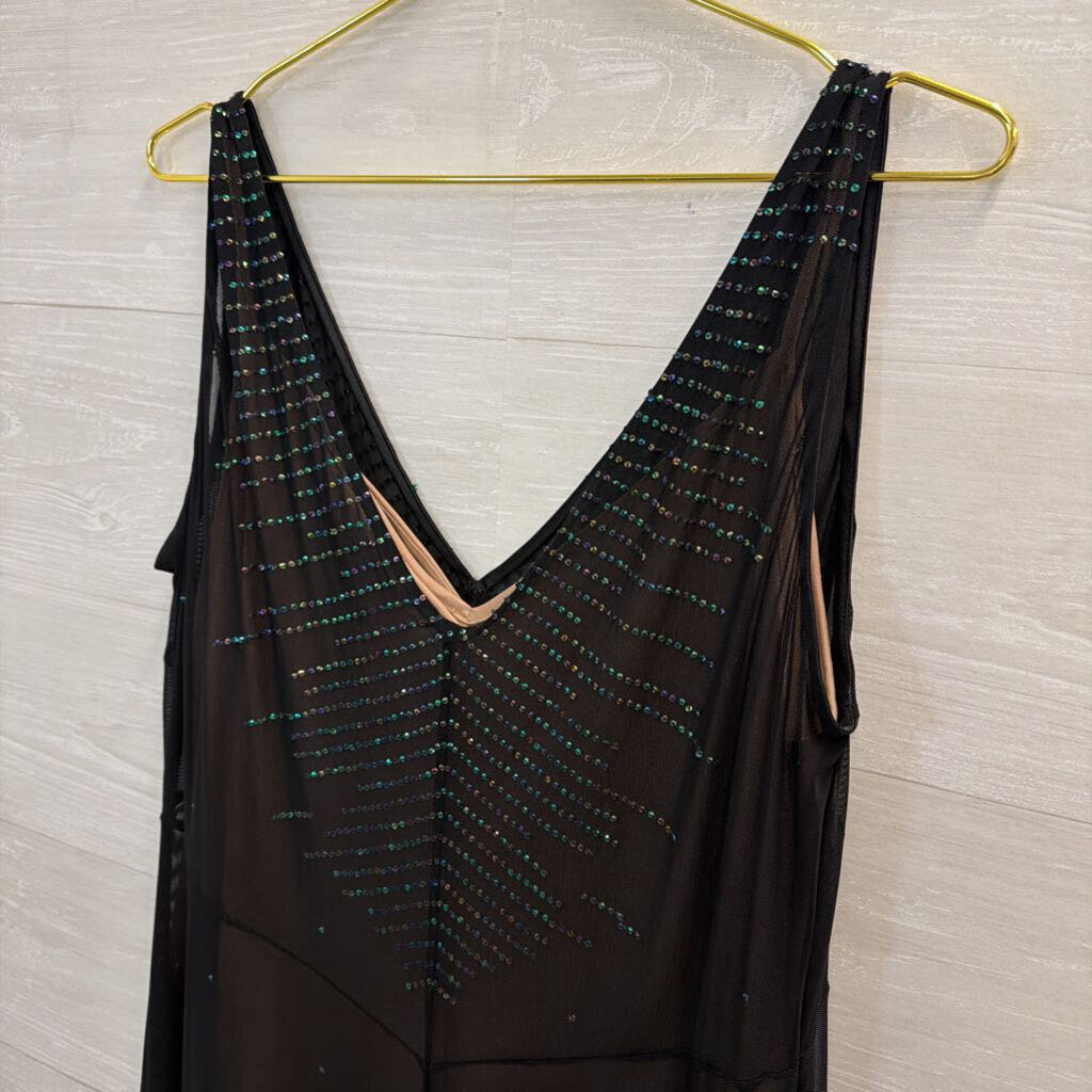 Amanda Smith Black Embellished Detail Sleeveless Dress 14