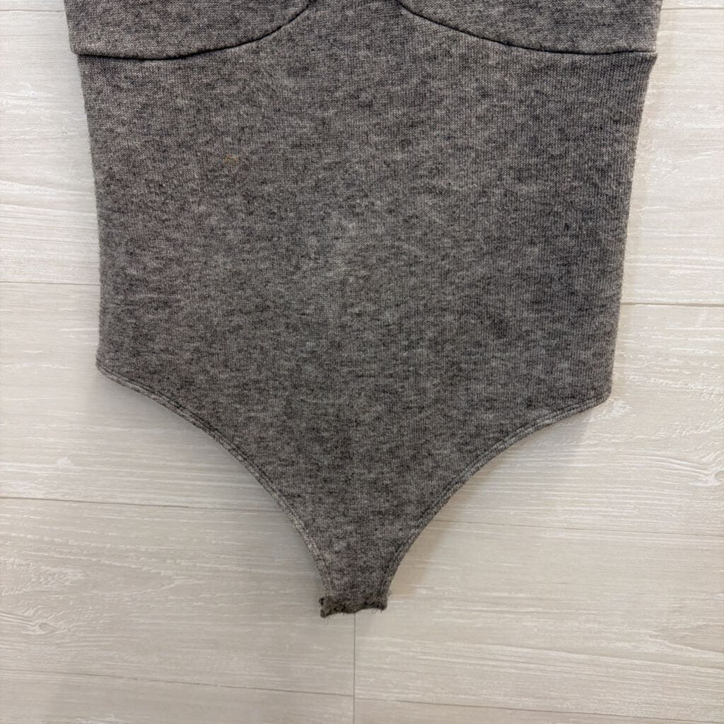 Express Grey Soft Bodysuit Small