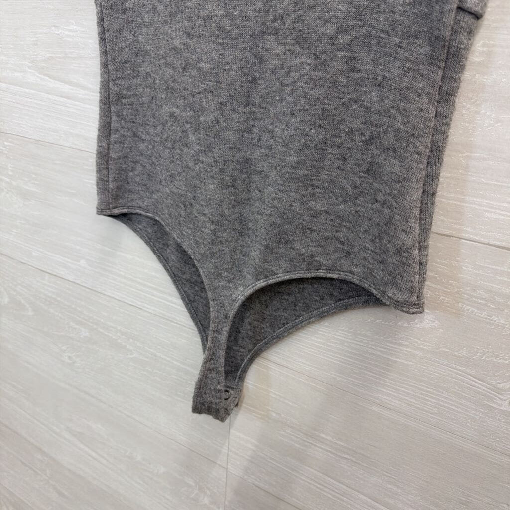 Express Grey Soft Bodysuit Small