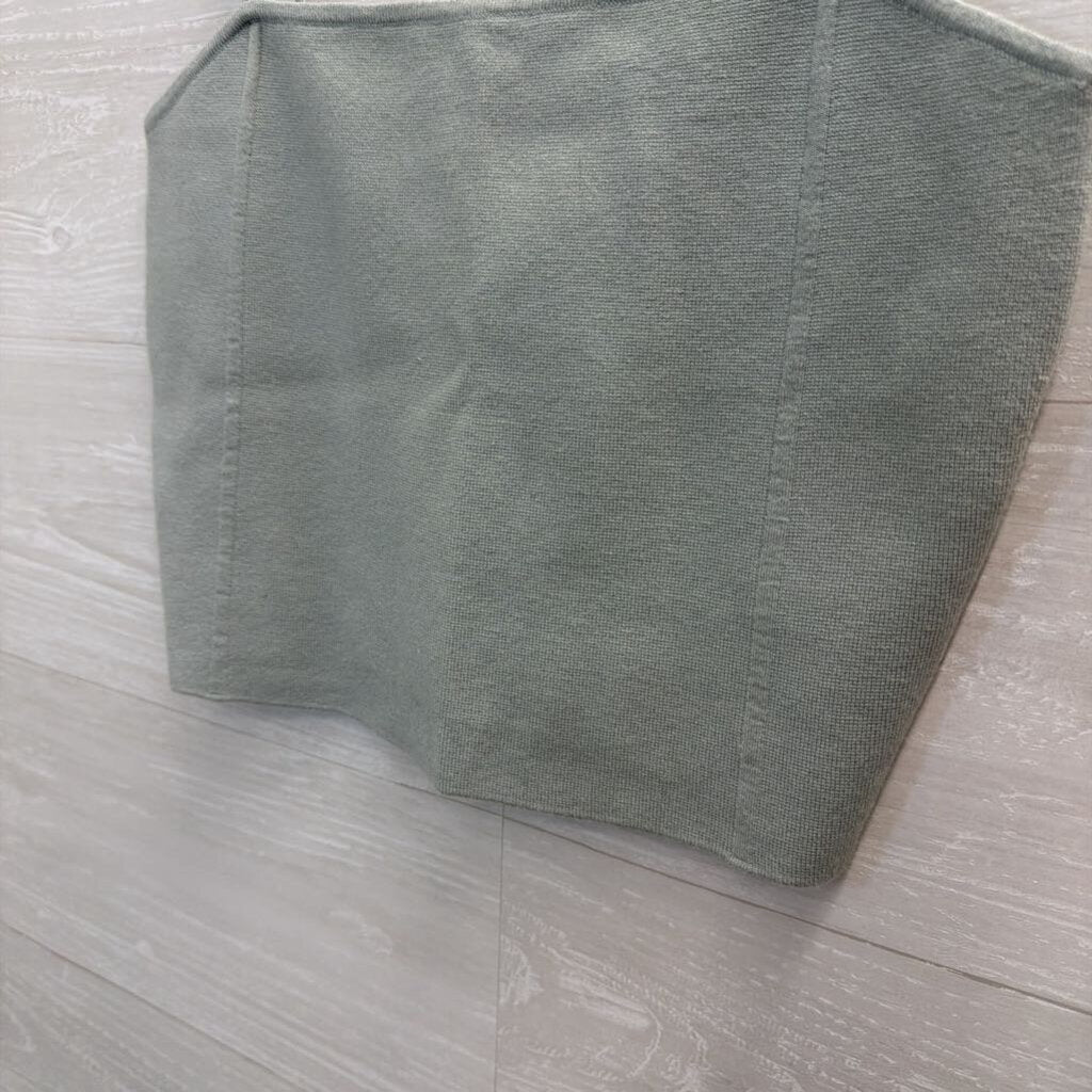 Express Grey Cropped Tank Top Small