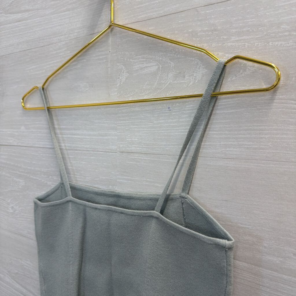 Express Grey Cropped Tank Top Small