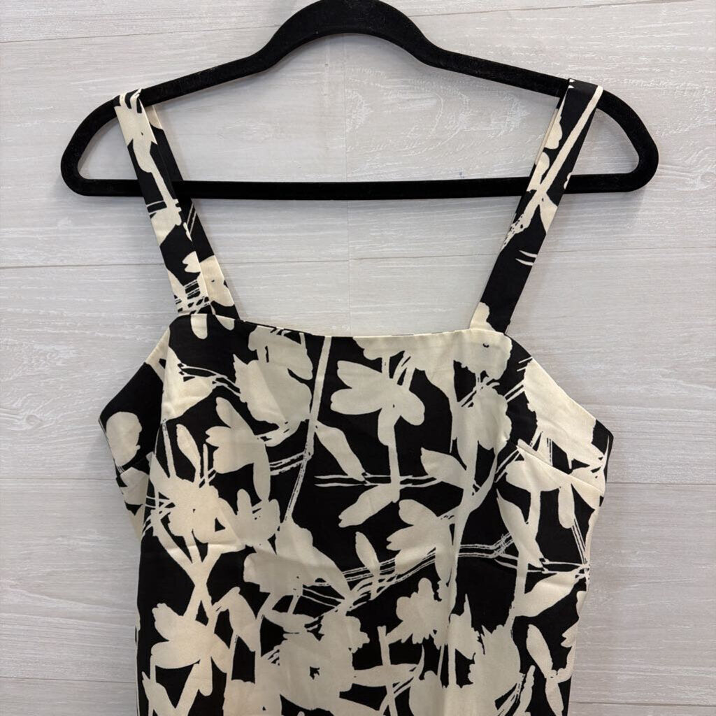 Banana Republic White/ Black Print Tank Top Small