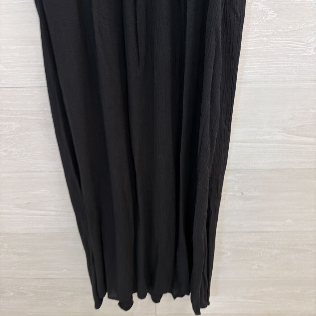 As U Wish Black/ Beige Squiggle Detail Midi Dress Medium