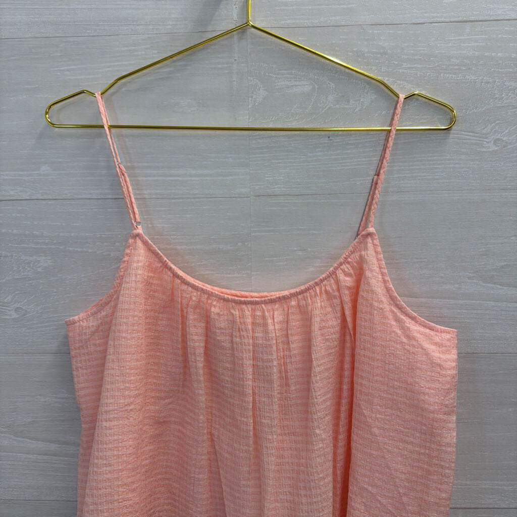 Banana Republic Pink Textured Cropped Tank Top Small