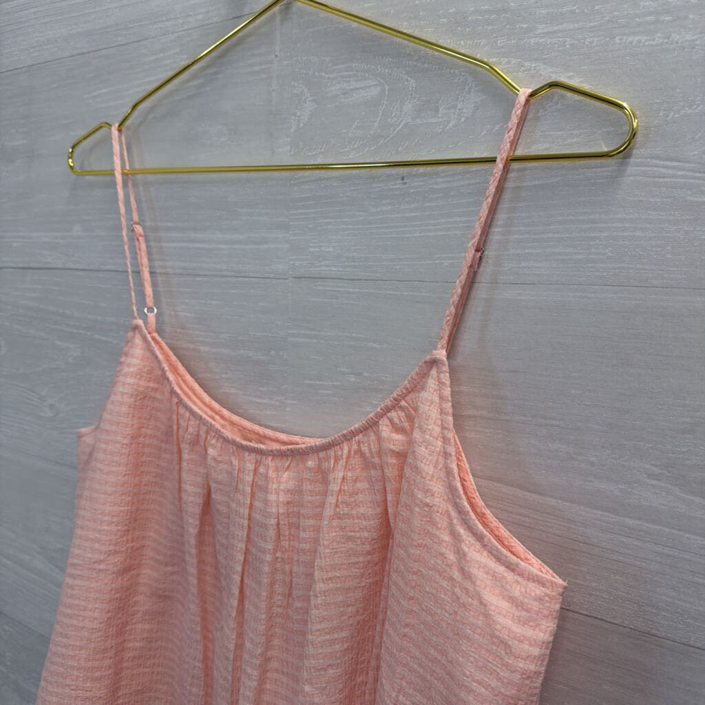 Banana Republic Pink Textured Cropped Tank Top Small