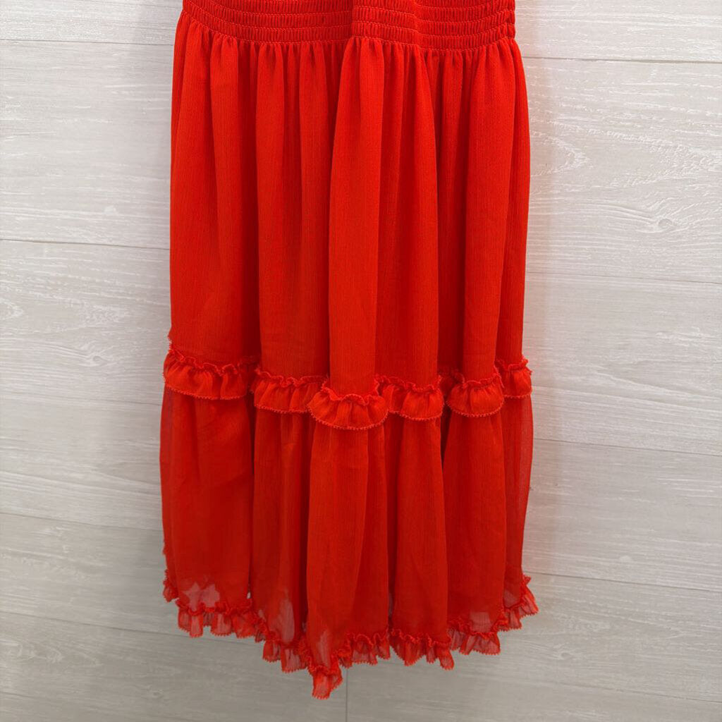 Banana Republic Red High Neck Dress Extra Small