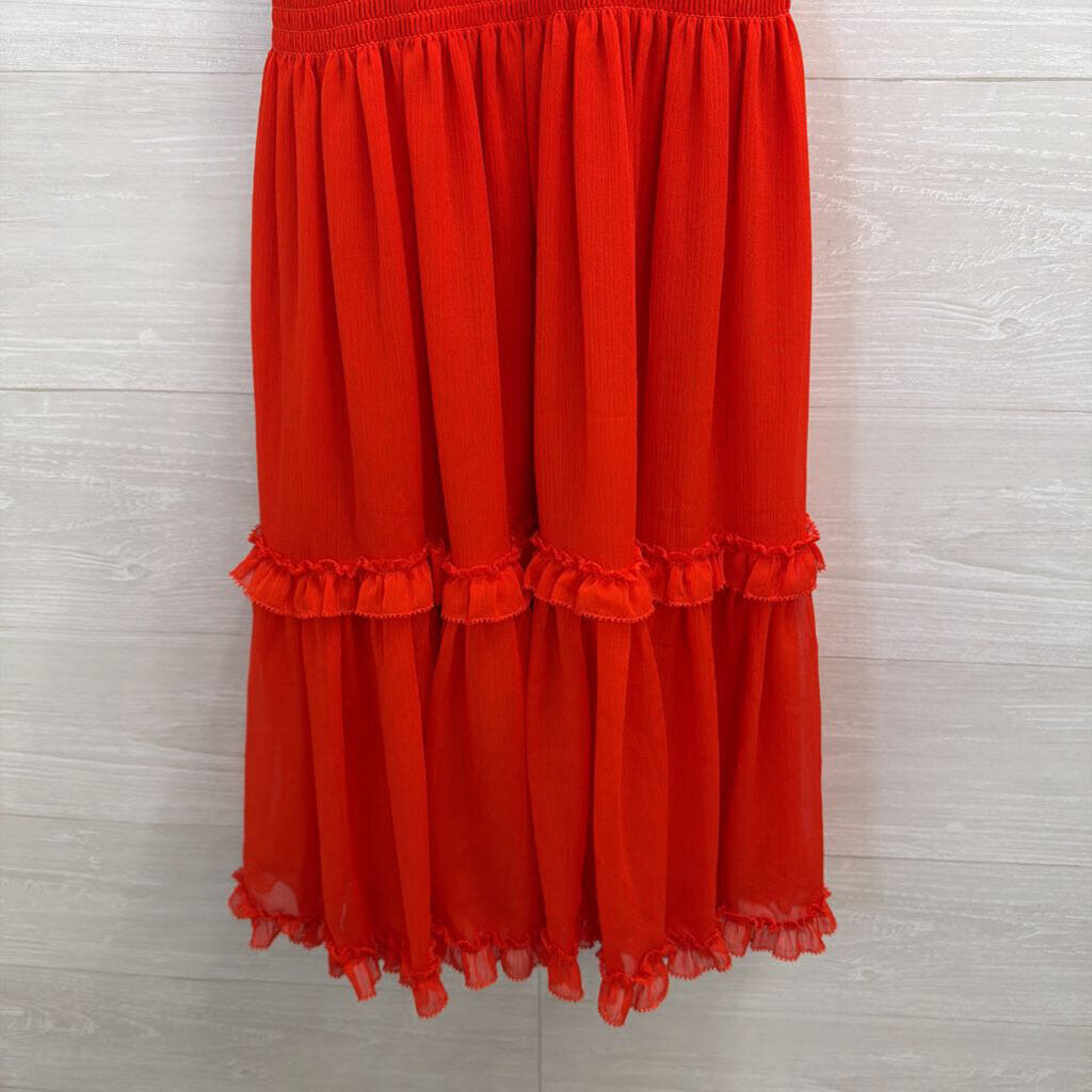 Banana Republic Red High Neck Dress Extra Small