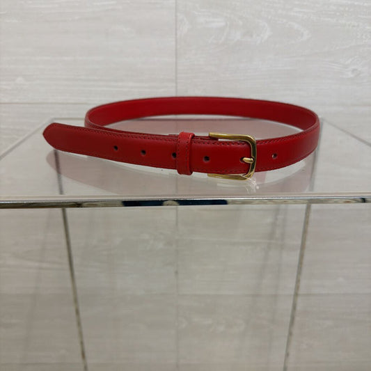 Red Leather Belt Small