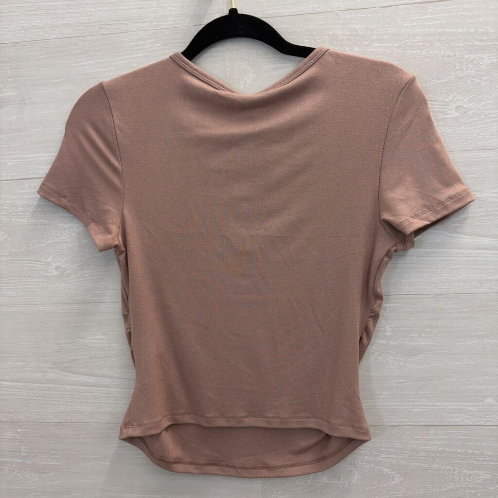 Trendy Queen Mauve Short Sleeve Top/ Pants Lounge Set Small