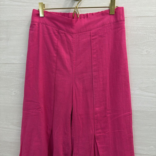 Soft Surroundings Pink Wide Leg Pull On Pants Extra Small