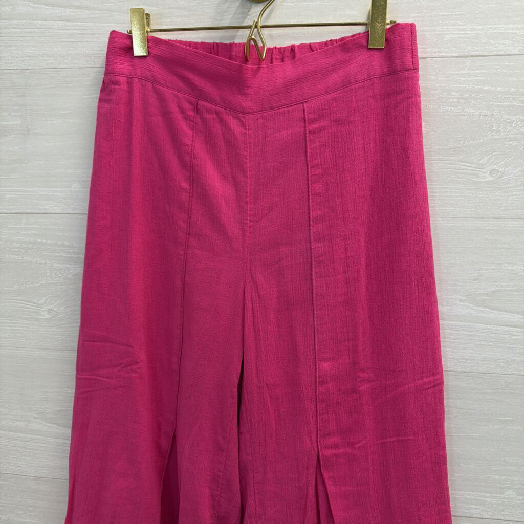 Soft Surroundings Pink Wide Leg Pull On Pants Extra Small