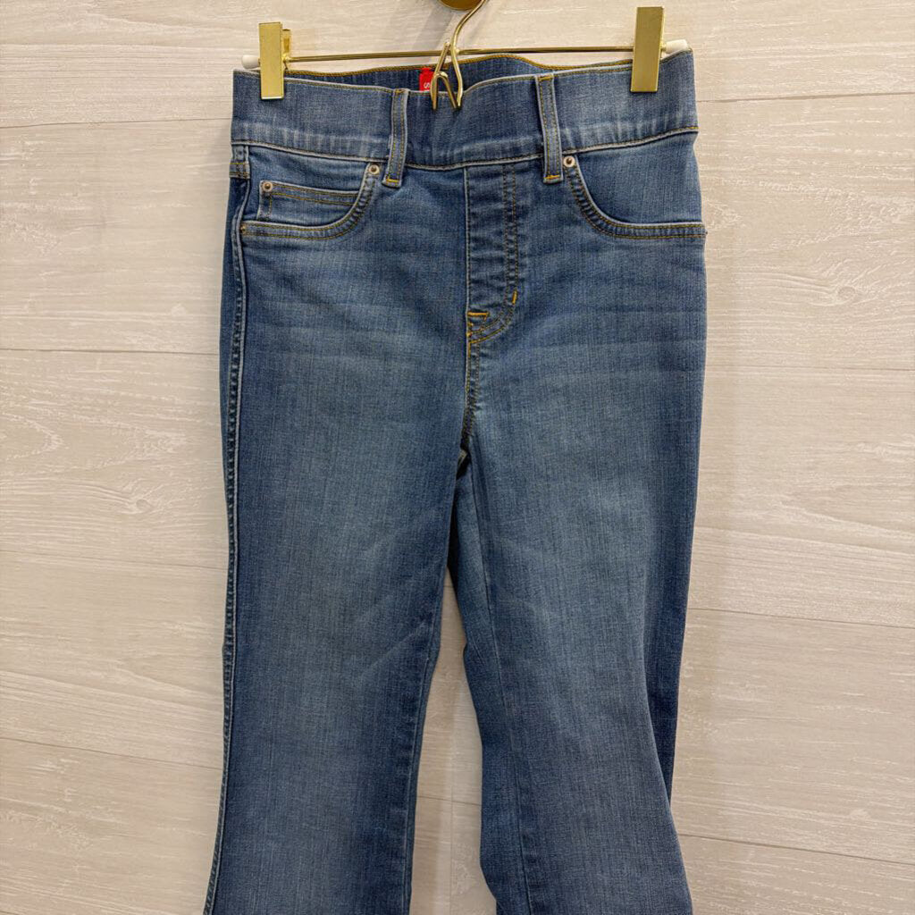 Spanx Medium Wash Flare Leg Pull On Jeans Extra Small