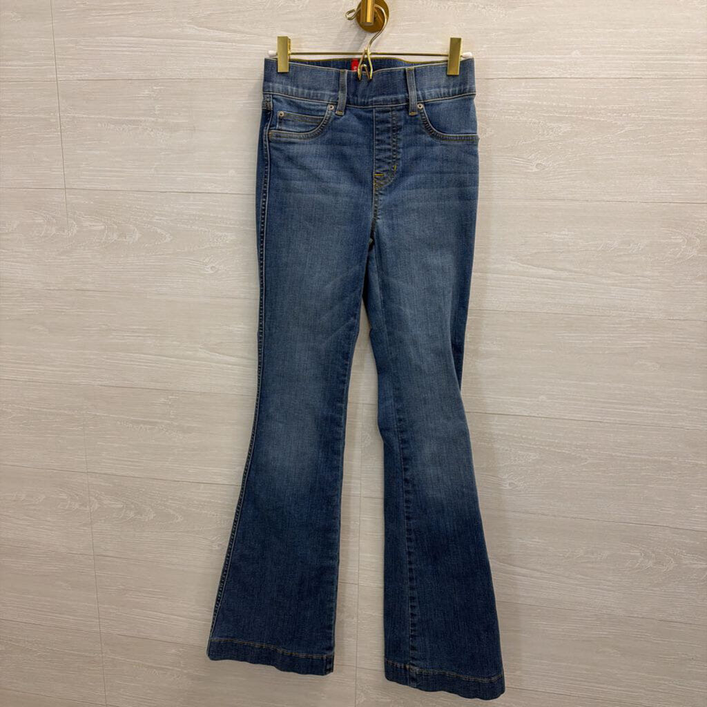 Spanx Medium Wash Flare Leg Pull On Jeans Extra Small