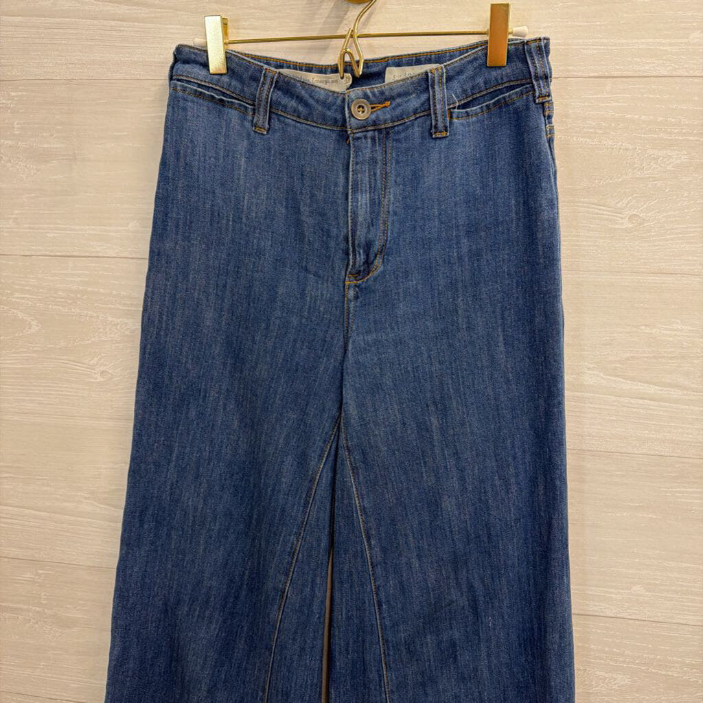 Pilcro Dark Wash Wide Leg Jeans 26