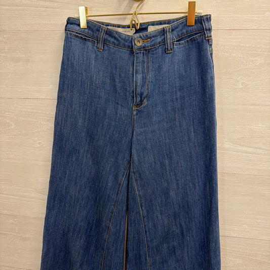 Pilcro Dark Wash Wide Leg Jeans 26