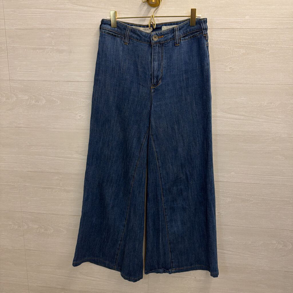 Pilcro Dark Wash Wide Leg Jeans 26