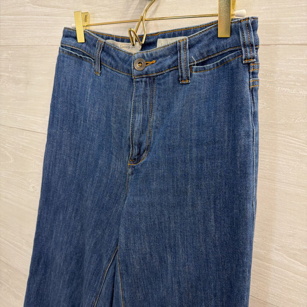 Pilcro Dark Wash Wide Leg Jeans 26