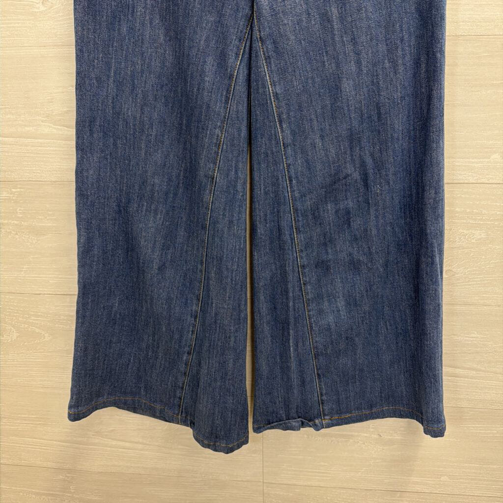 Pilcro Dark Wash Wide Leg Jeans 26