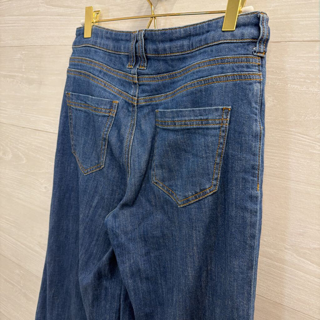 Pilcro Dark Wash Wide Leg Jeans 26