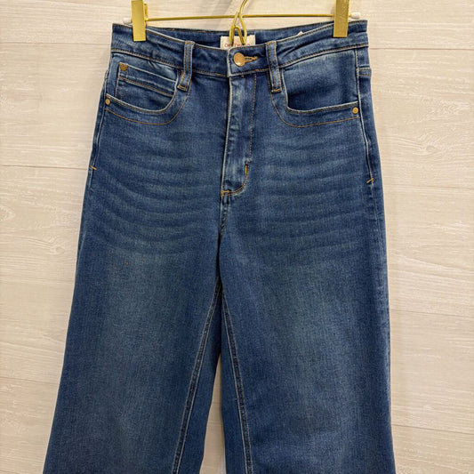 Driftwood Dark Wash Martha Wide Leg Jeans 25