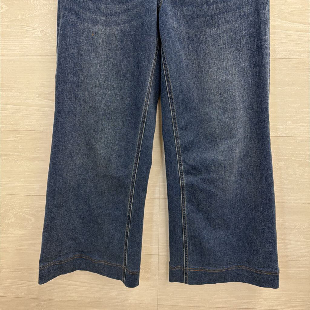 Driftwood Dark Wash Martha Wide Leg Jeans 25