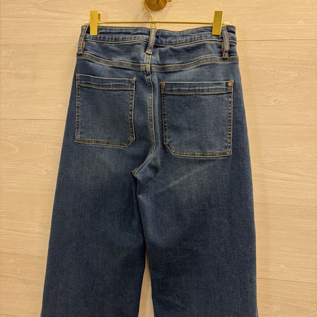 Driftwood Dark Wash Martha Wide Leg Jeans 25