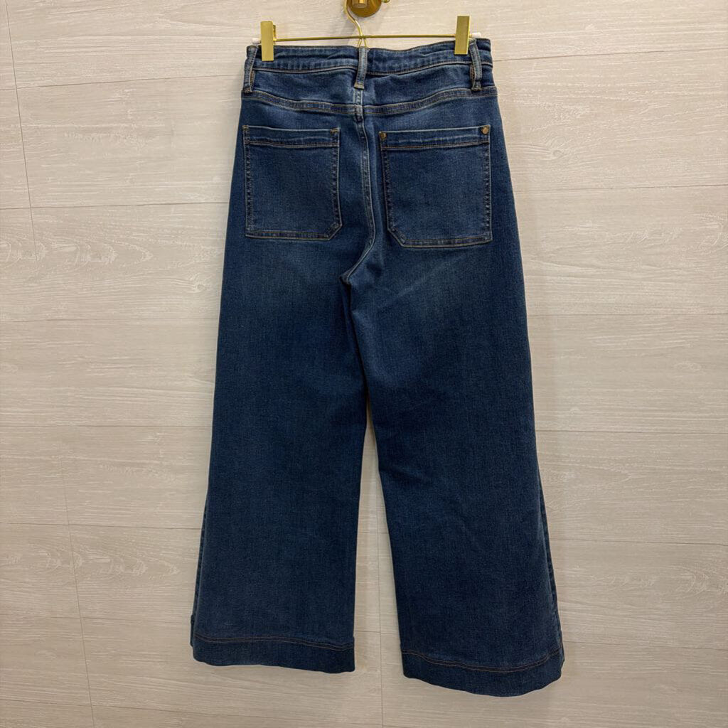 Driftwood Dark Wash Martha Wide Leg Jeans 25