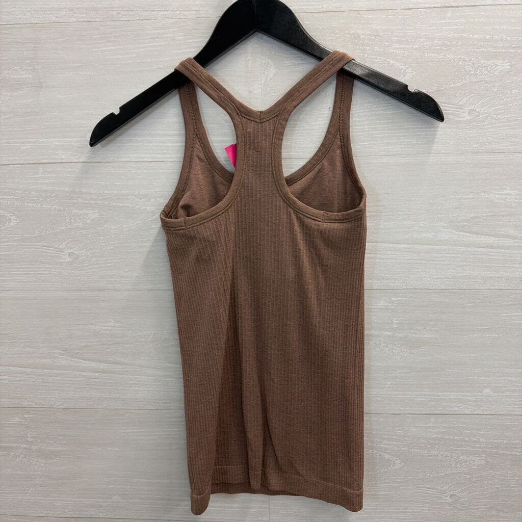 Lululemon Brown Ribbed Athletic Tank Top 2
