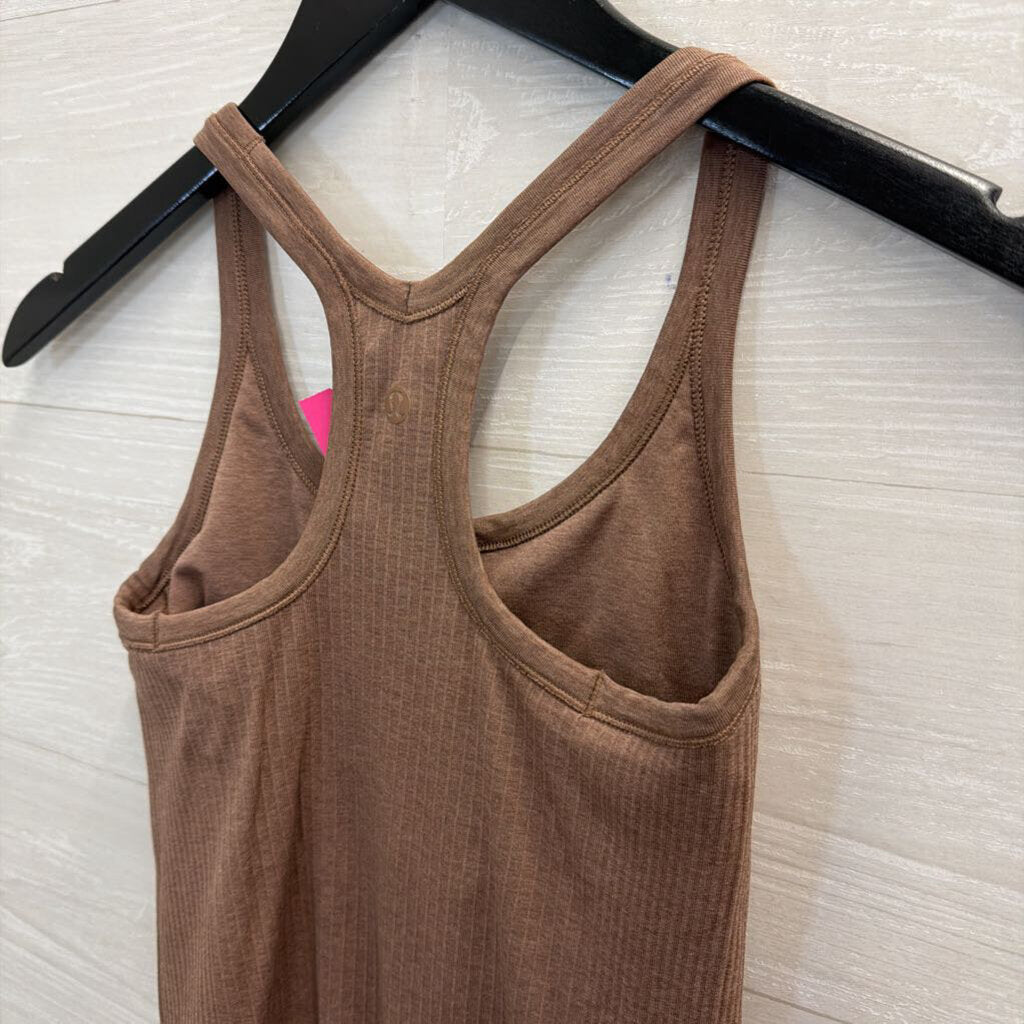 Lululemon Brown Ribbed Athletic Tank Top 2