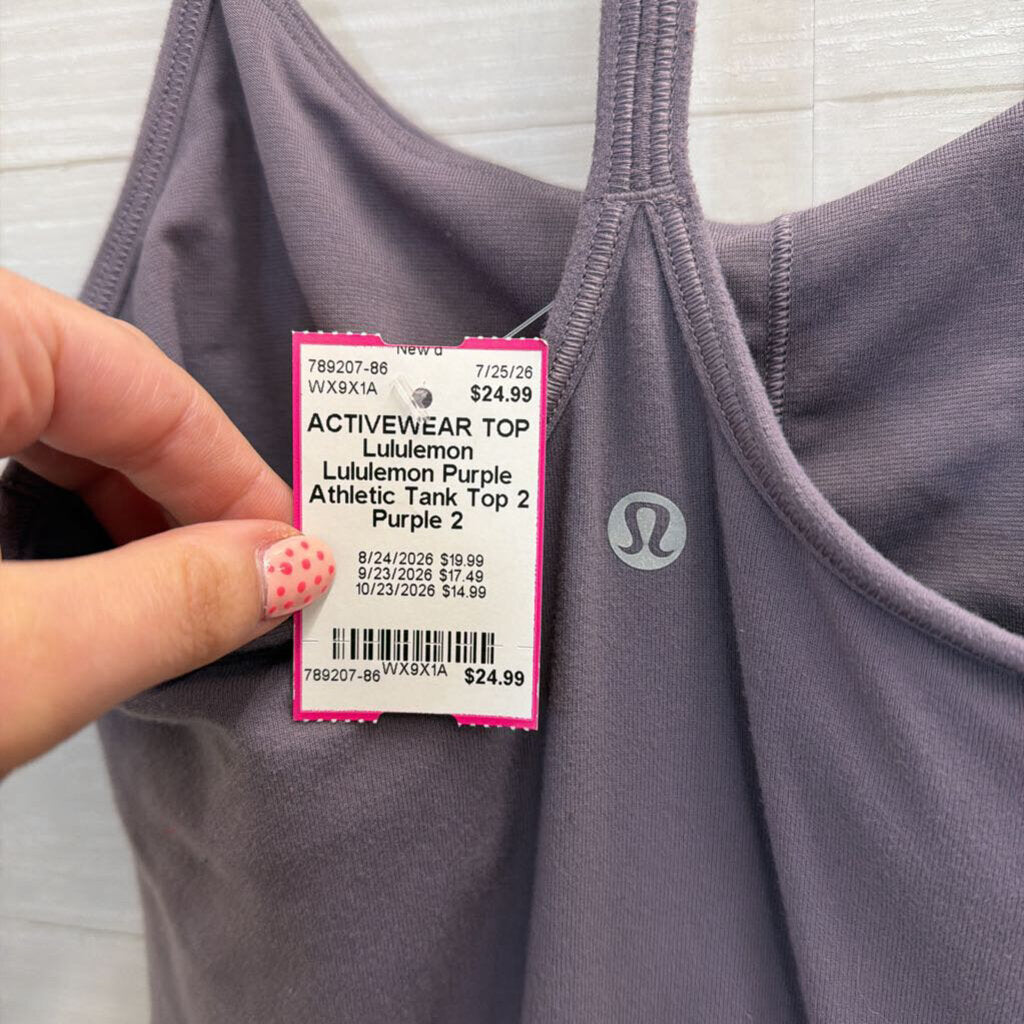 Lululemon Purple Athletic Tank Top 2