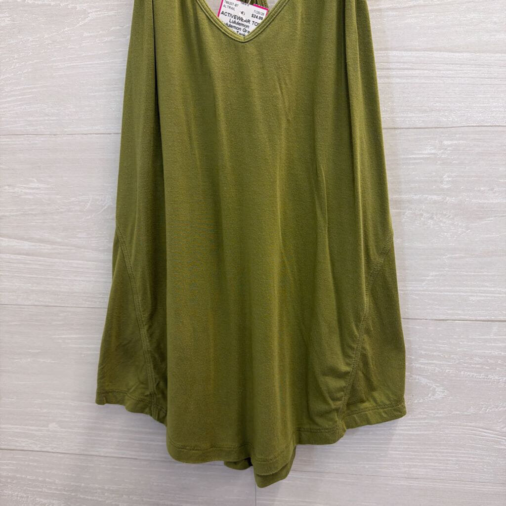 Lululemon Green Athletic Tank Top Small