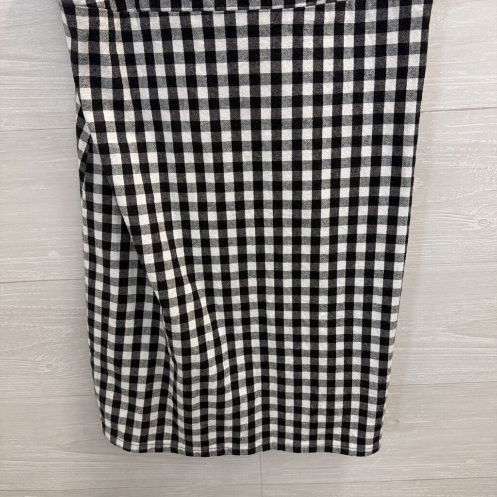 Hollister Black/ White Gingham Dress Medium