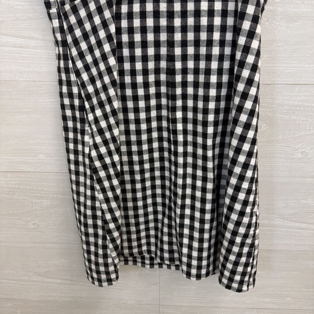 Hollister Black/ White Gingham Dress Medium