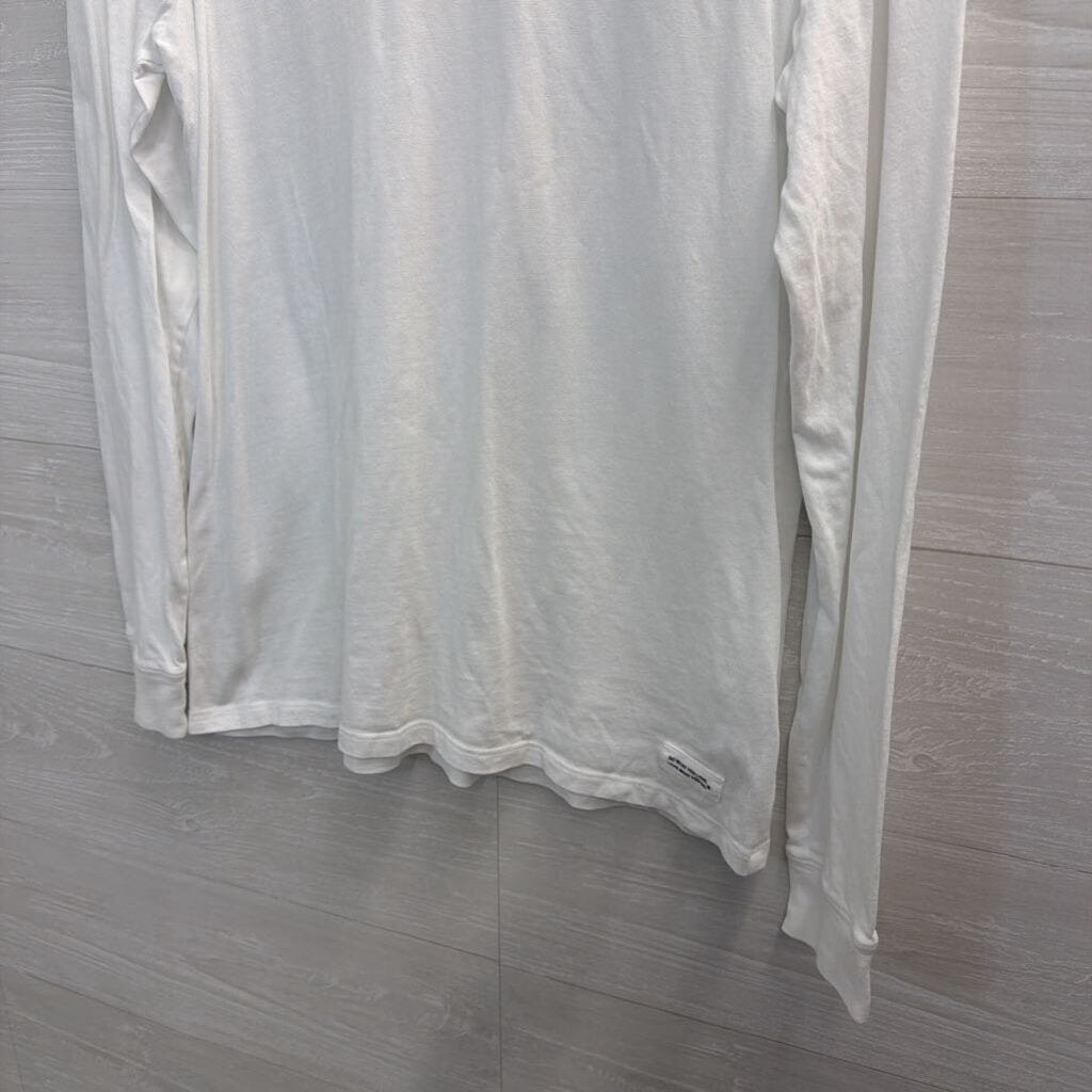 Life Is Good White Long Sleeve Top Medium