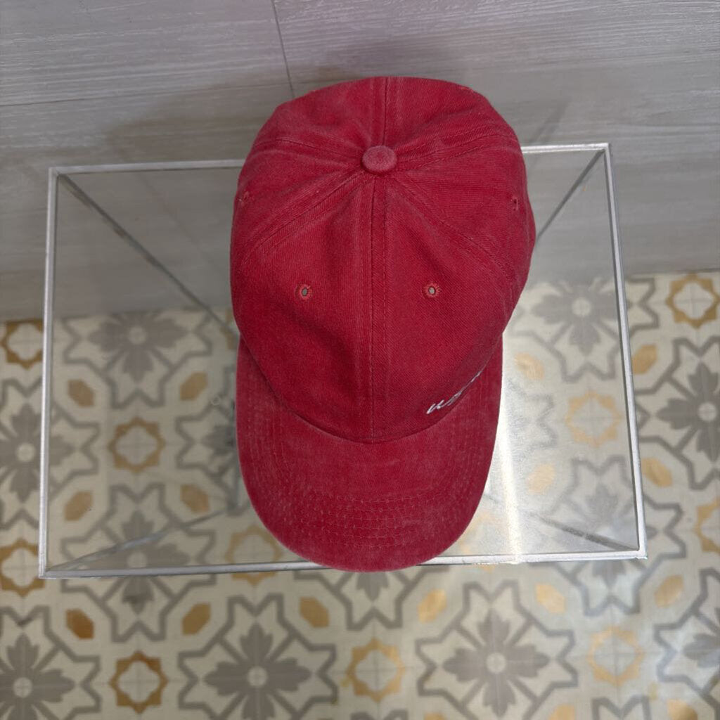 Red Embroidered USA Baseball Hat