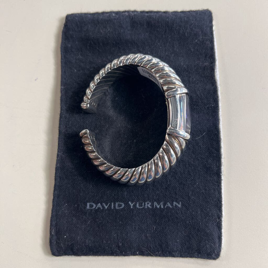 David Yurman Cable Cuff Mother of Pearl Diamond Watch