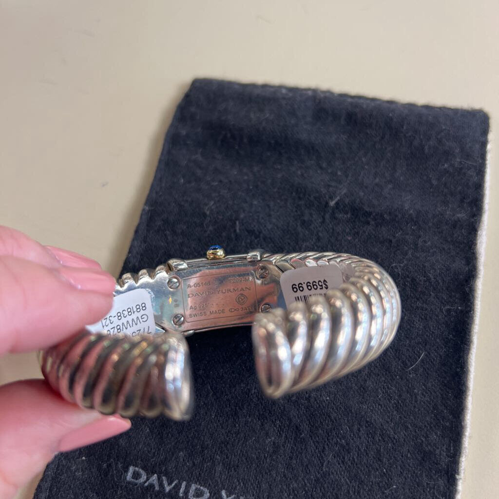 David Yurman Cable Cuff Mother of Pearl Diamond Watch