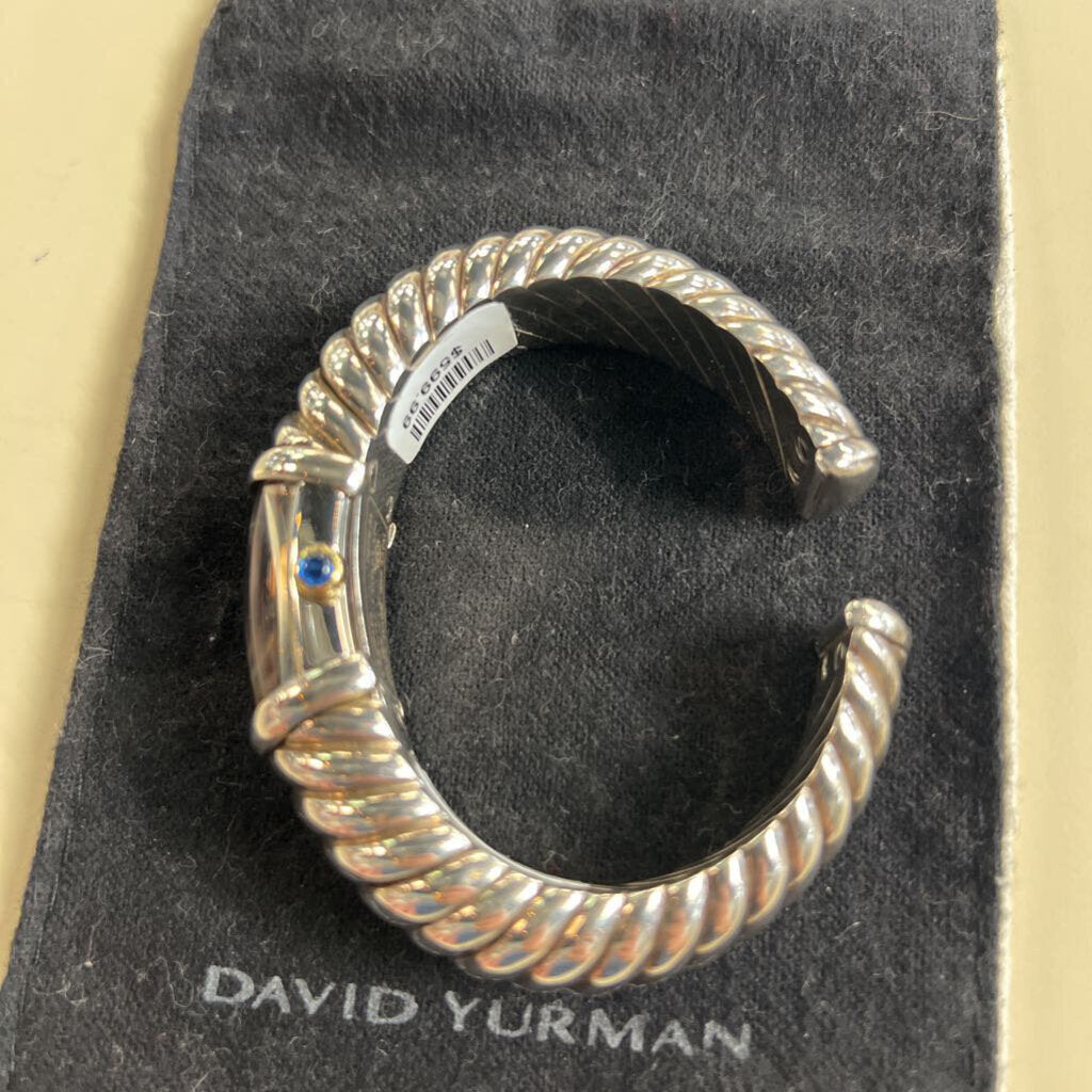 David Yurman Cable Cuff Mother of Pearl Diamond Watch
