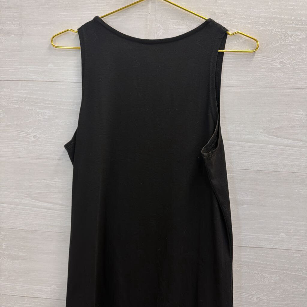 Black/ Brown Nashville Sleeveless V Neck Dress Medium