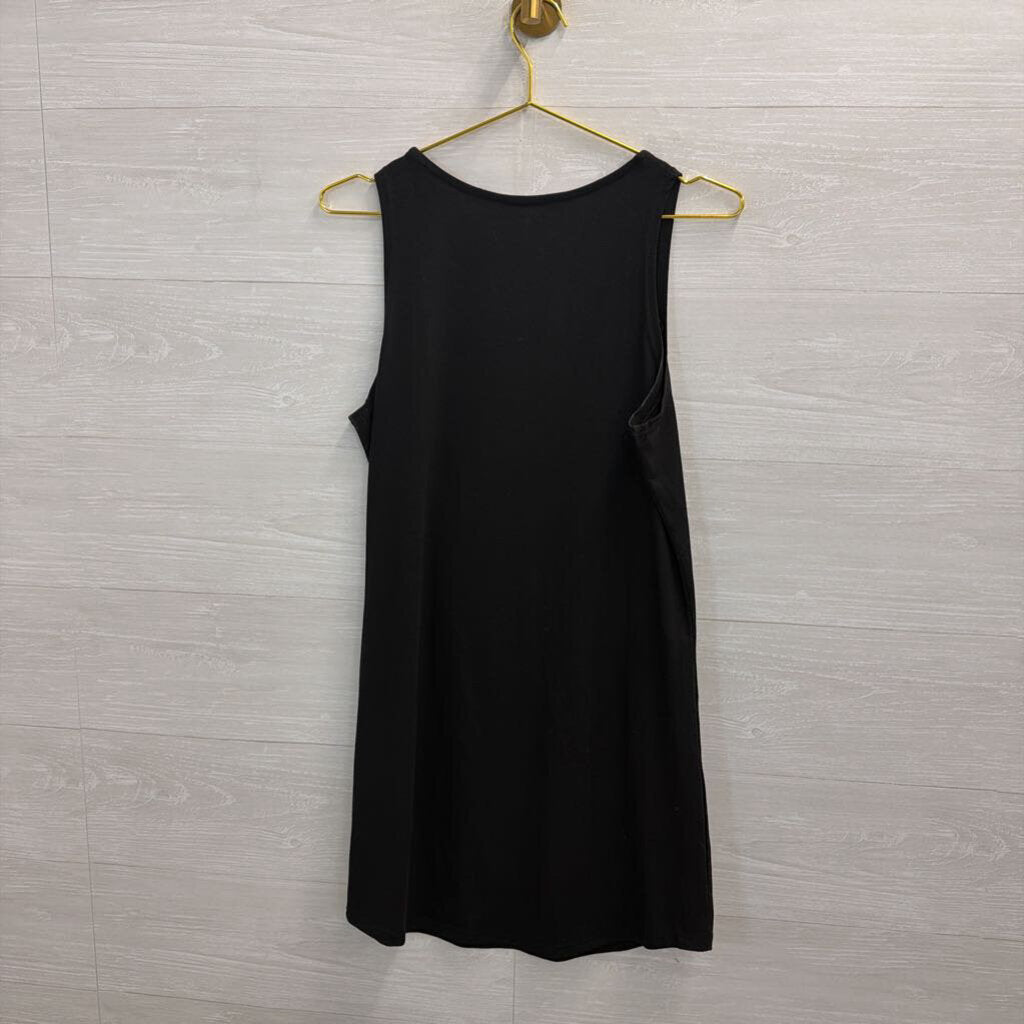 Black/ Brown Nashville Sleeveless V Neck Dress Medium