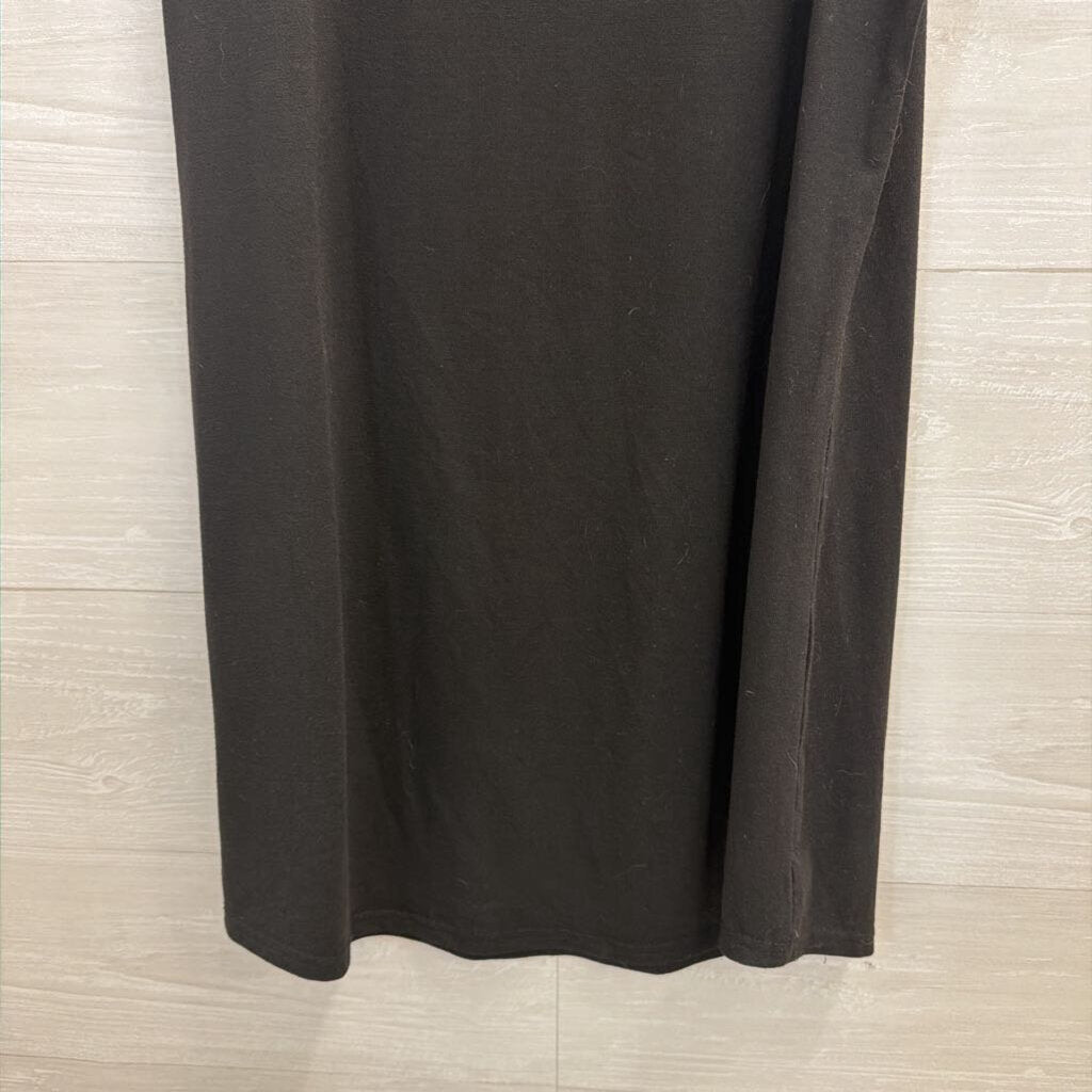 Black/ Brown Nashville Sleeveless V Neck Dress Medium