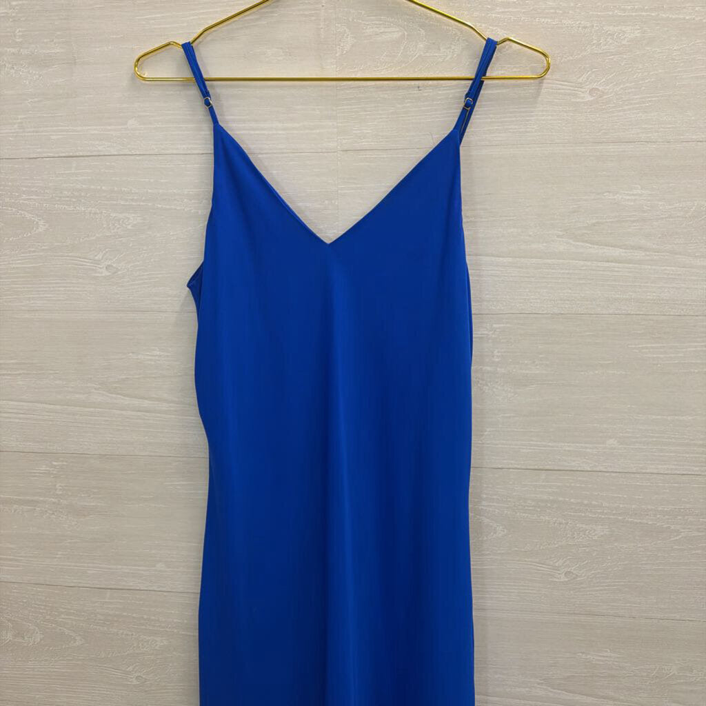 Amanda Uprichard Blue Sleeveless Maxi Dress Medium