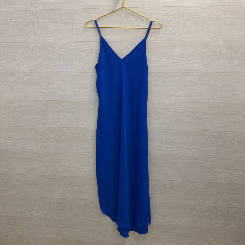 Amanda Uprichard Blue Sleeveless Maxi Dress Medium