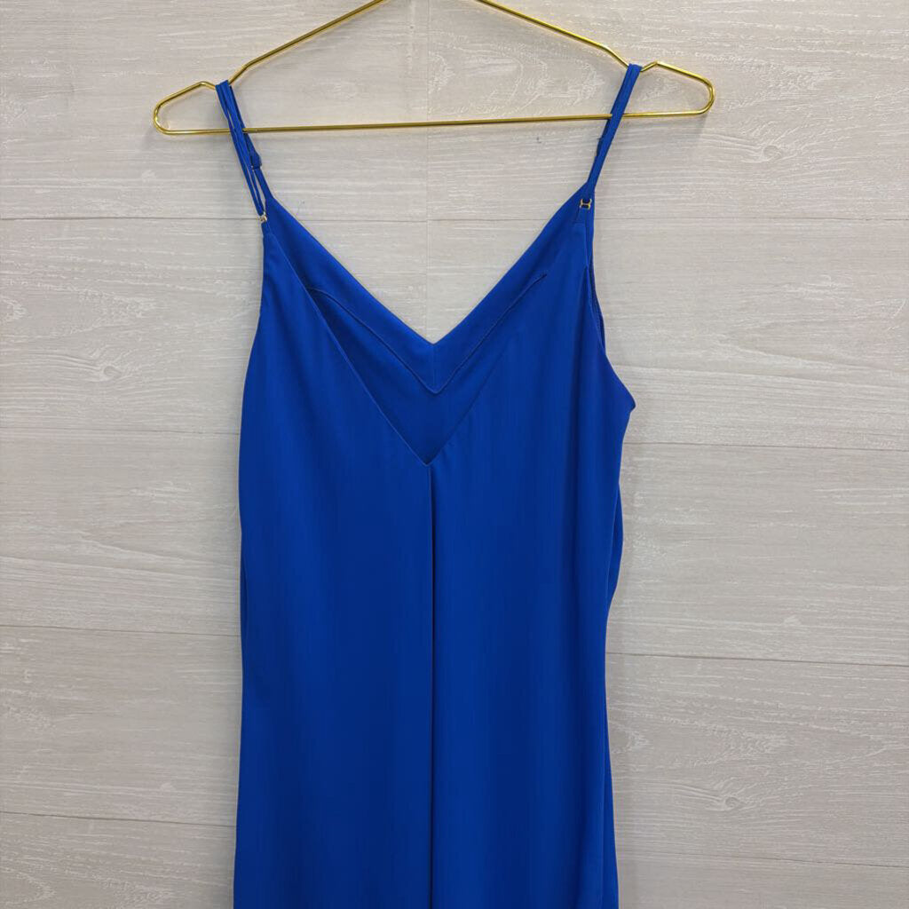 Amanda Uprichard Blue Sleeveless Maxi Dress Medium