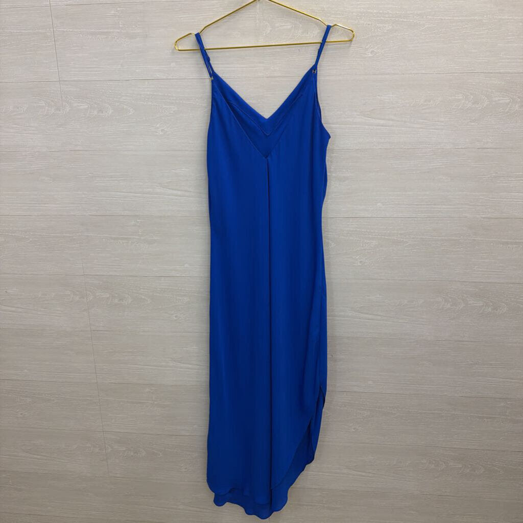 Amanda Uprichard Blue Sleeveless Maxi Dress Medium