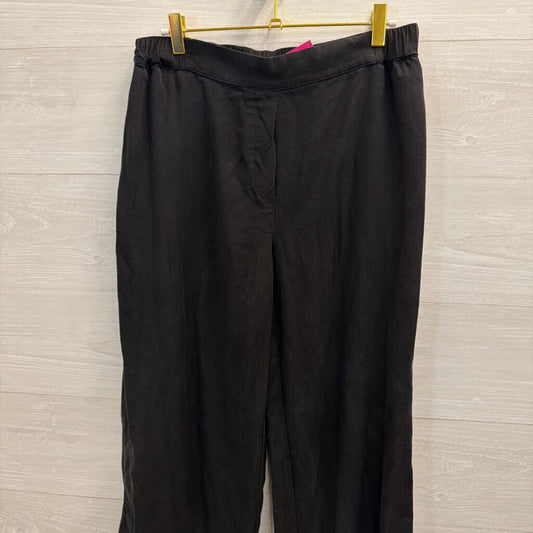 Philosophy Black Wide Leg Pull On Pants Medium Petite