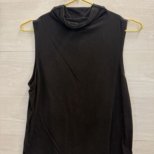 Athleta Black Mock Neck Sleeveless Top Small