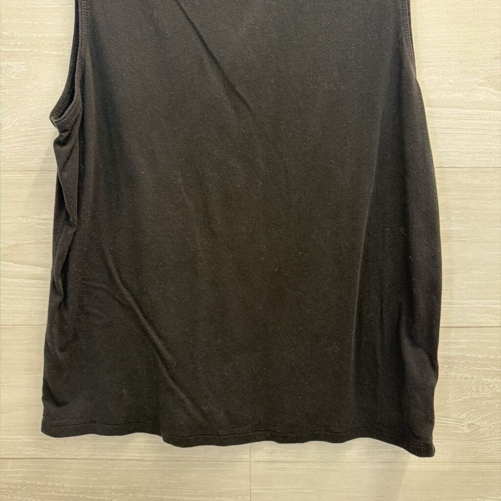 Athleta Black Mock Neck Sleeveless Top Small