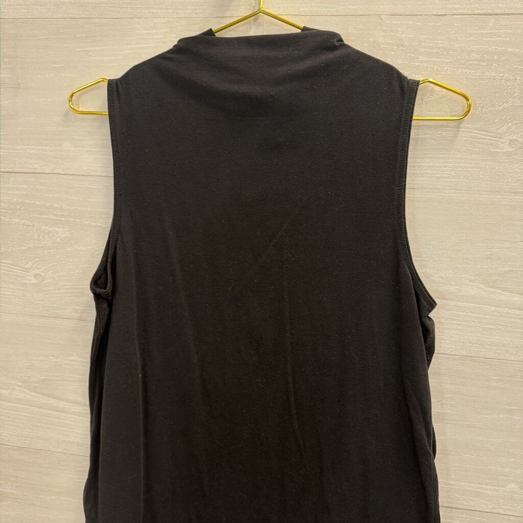 Athleta Black Mock Neck Sleeveless Top Small
