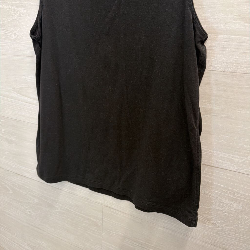 Athleta Black Mock Neck Sleeveless Top Small